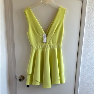 New with Tags! 
bebe Bright Yellow Sleeveless Dress